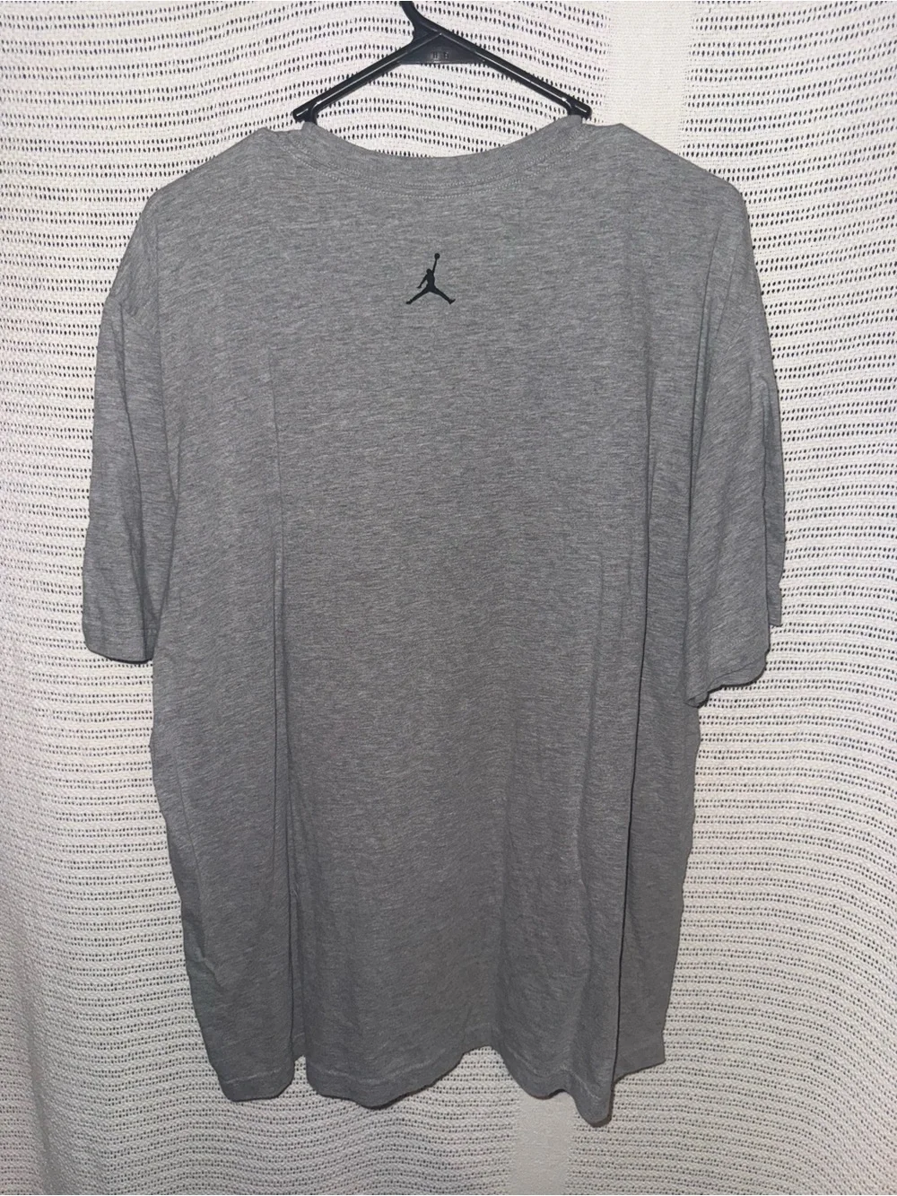 Jordan Gray Short-Sleeve Tee with Mint Triangle Jumpman
